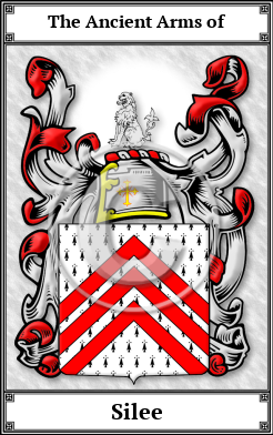 Silee Family Crest Download (JPG) Book Plated - 600 DPI