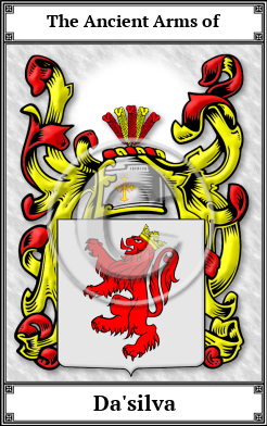 Da'silva Family Crest Download (JPG)  Book Plated - 150 DPI