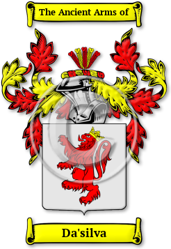Da'silva Family Crest Download (jpg) Legacy Series - 150 DPI