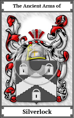 Silverlock Family Crest Download (JPG)  Book Plated - 150 DPI