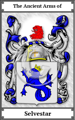 Selvestar Family Crest Download (JPG)  Book Plated - 150 DPI
