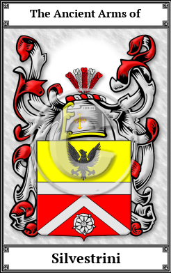 Silvestrini Family Crest Download (JPG)  Book Plated - 150 DPI