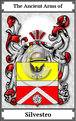 Silvestro Family Crest Download (JPG)  Book Plated - 150 DPI