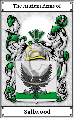 Sallwood Family Crest Download (JPG)  Book Plated - 150 DPI