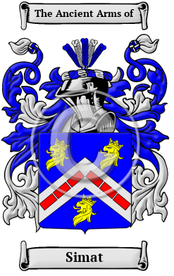 Simat Family Crest/Coat of Arms