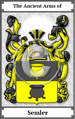 Semler Family Crest Download (JPG)  Book Plated - 150 DPI