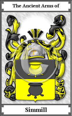 Simmill Family Crest Download (JPG)  Book Plated - 150 DPI