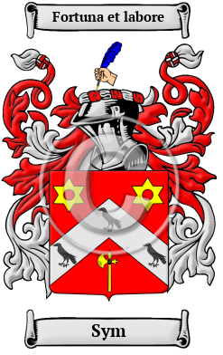 Sym Family Crest/Coat of Arms