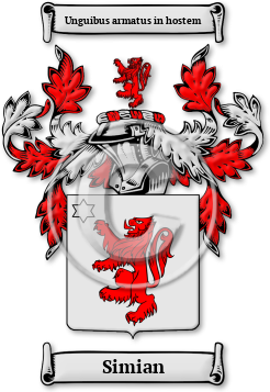 Simian Family Crest Download (jpg) Legacy Series - 150 DPI