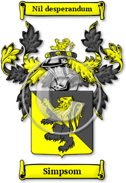 Simpsom Family Crest Download (jpg) Legacy Series - 150 DPI