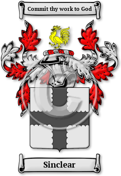 Sinclear Family Crest Download (JPG) Legacy Series - 600 DPI