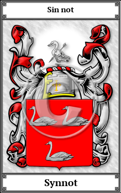 Synnot Family Crest Download (JPG) Book Plated - 600 DPI