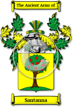 Santanna Family Crest Download (JPG) Legacy Series - 600 DPI