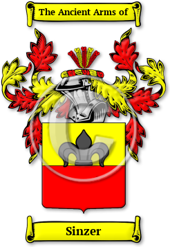 Sinzer Family Crest Download (jpg) Legacy Series - 150 DPI