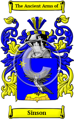 Sinson Family Crest Download (JPG) Heritage Series - 600 DPI