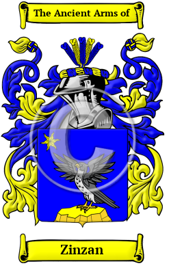 Zinzan Family Crest Download (JPG) Heritage Series - 600 DPI