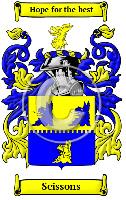 Scissons Family Crest/Coat of Arms