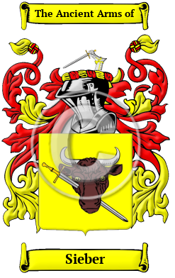 Sieber Family Crest Download (JPG) Heritage Series - 600 DPI