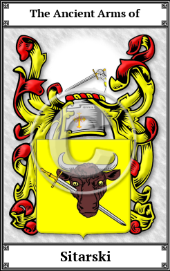Sitarski Family Crest Download (JPG)  Book Plated - 150 DPI