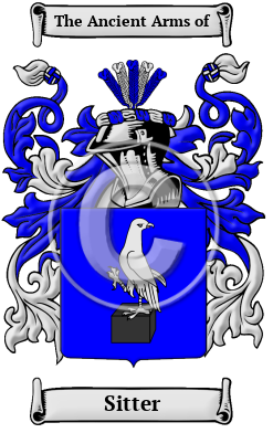 Sitter Family Crest Download (JPG) Heritage Series - 600 DPI