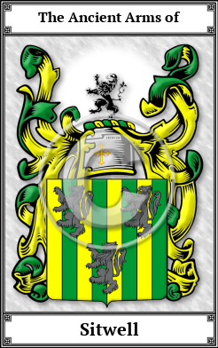 Sitwell Family Crest Download (JPG)  Book Plated - 150 DPI