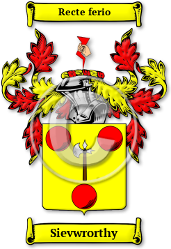 Sievwrorthy Family Crest Download (jpg) Legacy Series - 150 DPI