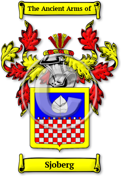 Sjoberg Family Crest Download (jpg) Legacy Series - 150 DPI