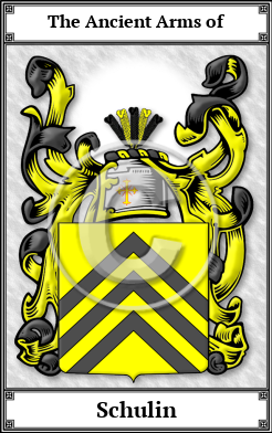 Schulin Family Crest Download (JPG)  Book Plated - 150 DPI
