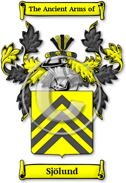 Sjölund Family Crest Download (jpg) Legacy Series - 150 DPI