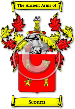 Scourn Family Crest Download (jpg) Legacy Series - 150 DPI