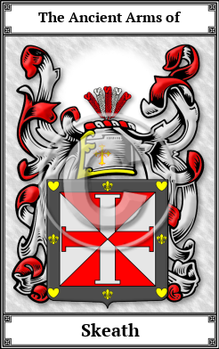 Skeath Family Crest Download (JPG)  Book Plated - 150 DPI