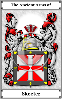 Skeeter Family Crest Download (JPG)  Book Plated - 150 DPI