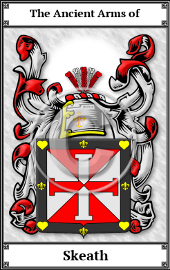 Skeath Family Crest Download (JPG)  Book Plated - 150 DPI