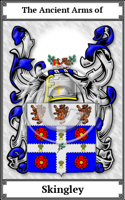 Skingley Family Crest Download (JPG)  Book Plated - 150 DPI