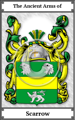 Scarrow Family Crest Download (JPG) Book Plated - 300 DPI