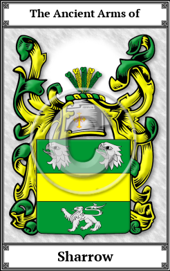Sharrow Family Crest Download (JPG)  Book Plated - 150 DPI