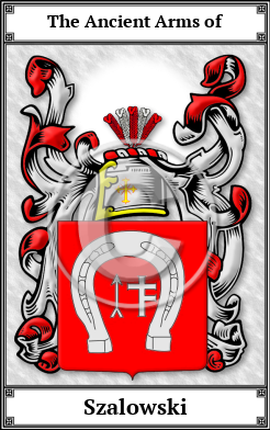 Szalowski Family Crest Download (JPG)  Book Plated - 150 DPI
