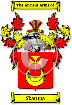 Skarupa Family Crest Download (jpg) Legacy Series - 150 DPI