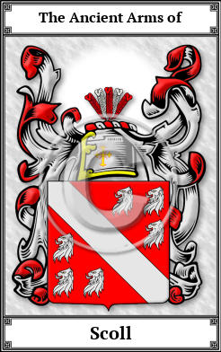 Scoll Family Crest Download (JPG) Book Plated - 300 DPI