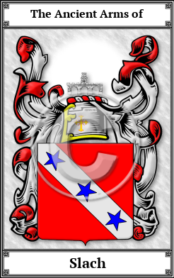 Slach Family Crest Download (JPG)  Book Plated - 150 DPI