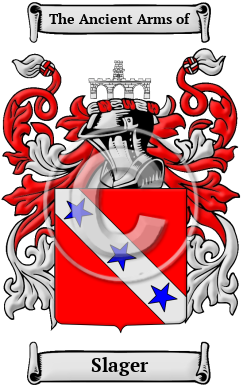 Slager Family Crest/Coat of Arms