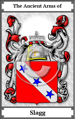 Slagg Family Crest Download (JPG)  Book Plated - 150 DPI