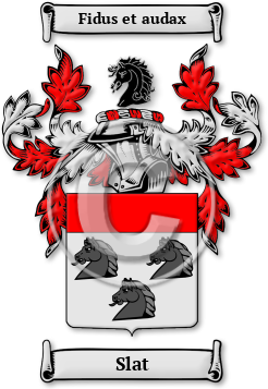 Slat Family Crest Download (jpg) Legacy Series - 150 DPI