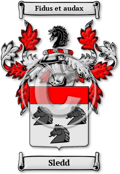 Sledd Family Crest Download (JPG) Legacy Series - 600 DPI