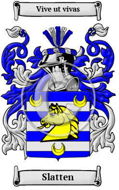 Slatten Family Crest/Coat of Arms
