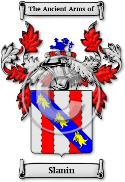 Slanin Family Crest Download (jpg) Legacy Series - 150 DPI