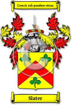 Slater Family Crest Download (jpg) Legacy Series - 150 DPI
