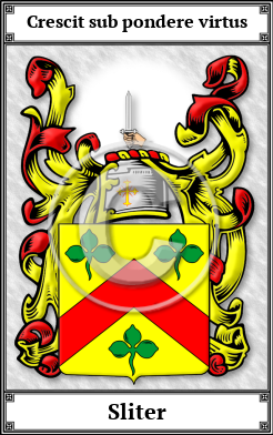 Sliter Family Crest Download (JPG)  Book Plated - 150 DPI
