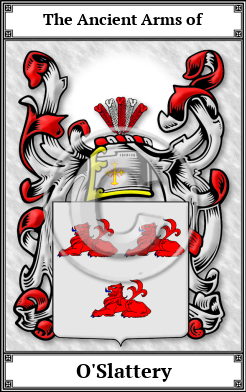 O'Slattery Family Crest Download (JPG)  Book Plated - 150 DPI