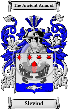 Slevind Family Crest/Coat of Arms